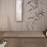 Piatto doccia in marmo resina Moka con griglia a greca Passion