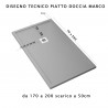 Piatto doccia in marmo resina Marrone con bordo Marco
